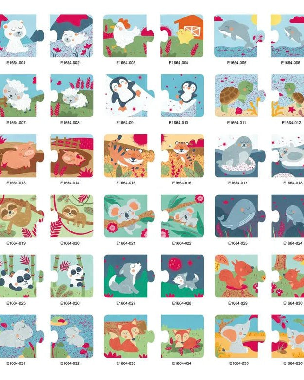 Puzzle duo familles d’animaux - Casse - têtes - Boutique LeoLudo - Hape