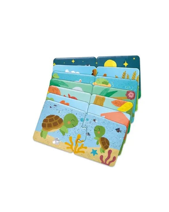 Puzzle duo familles d’animaux - Casse - têtes - Boutique LeoLudo - Hape
