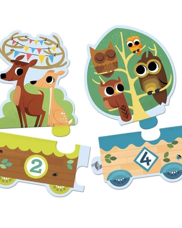 Puzzle duo - Je compte (20 pcs) - Casse - têtes - Boutique LeoLudo - Djeco