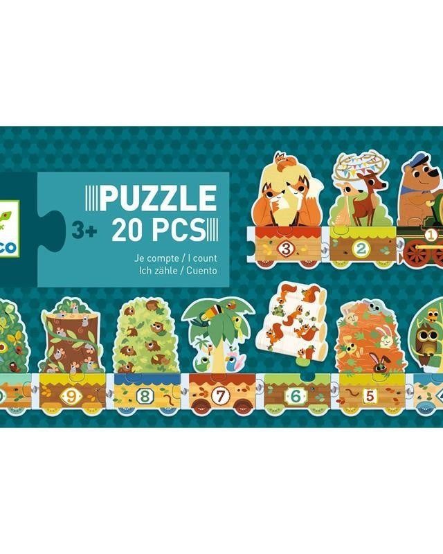 Puzzle duo - Je compte (20 pcs) - Casse - têtes - Boutique LeoLudo - Djeco