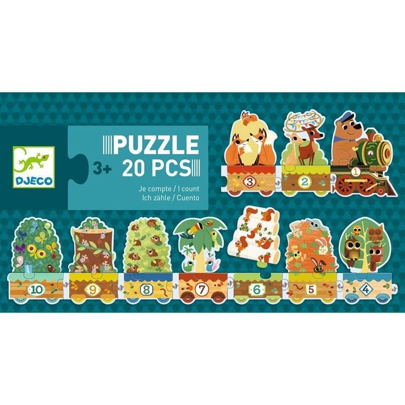 Puzzle duo - Je compte (20 pcs) - Casse - têtes - Boutique LeoLudo - Djeco