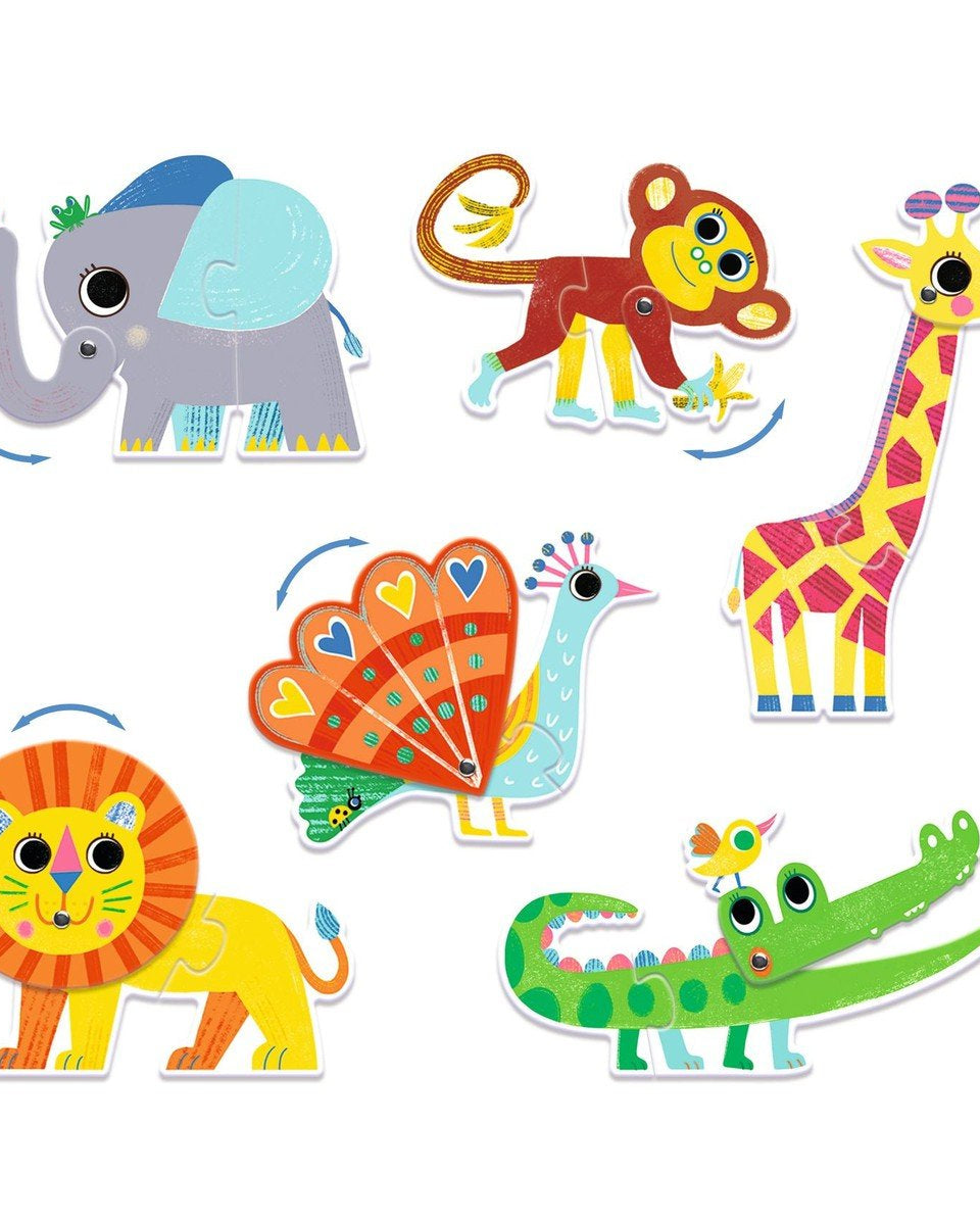 Puzzle duo - trio - Articulo Animaux - Casse - têtes - Boutique LeoLudo - Djeco