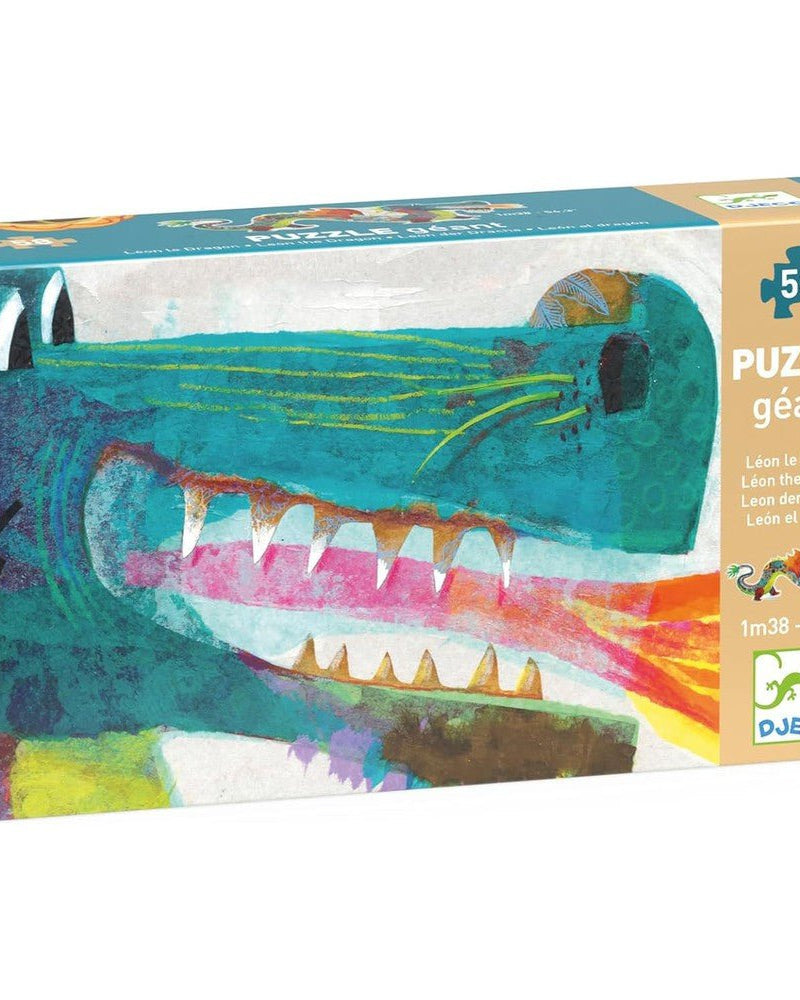 Puzzle géant Léon le dragon (58 pcs) - Casse - têtes - Boutique LeoLudo - Djeco