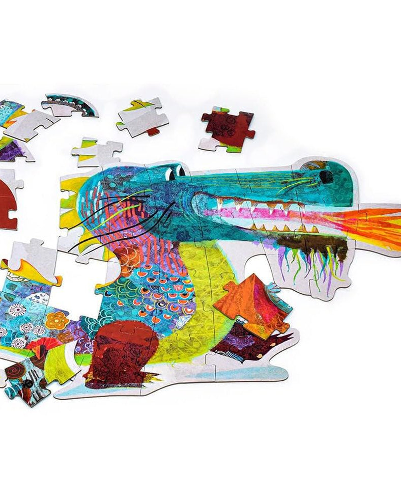 Puzzle géant Léon le dragon (58 pcs) - Casse - têtes - Boutique LeoLudo - Djeco