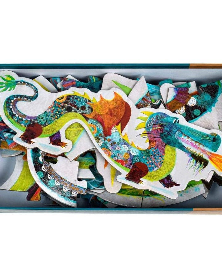 Puzzle géant Léon le dragon (58 pcs) - Casse - têtes - Boutique LeoLudo - Djeco