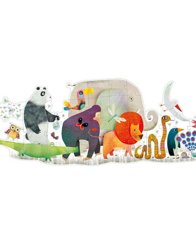 Puzzle géant - Parade des animaux (36 pcs) - Casse - têtes - Boutique LeoLudo - Djeco