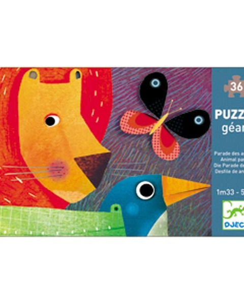 Puzzle géant - Parade des animaux (36 pcs) - Casse - têtes - Boutique LeoLudo - Djeco