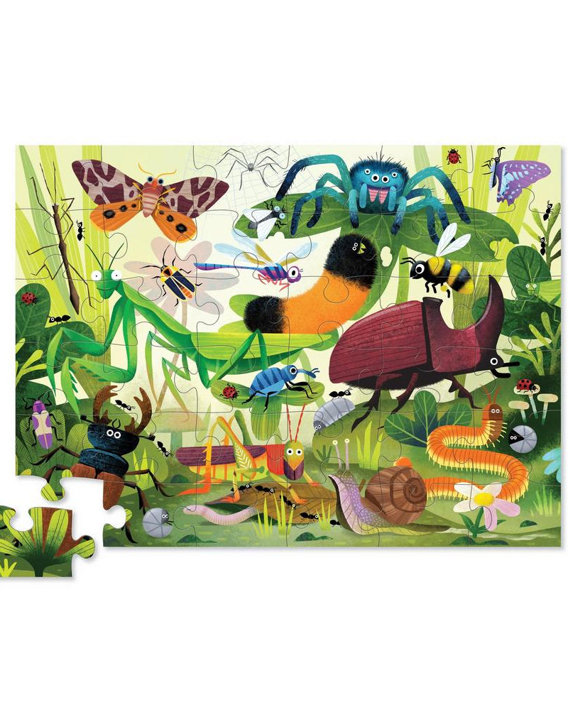 Puzzle – Insectes du jardin (36 pcs) - Casse - têtes - Boutique LeoLudo - Crocodile Creek