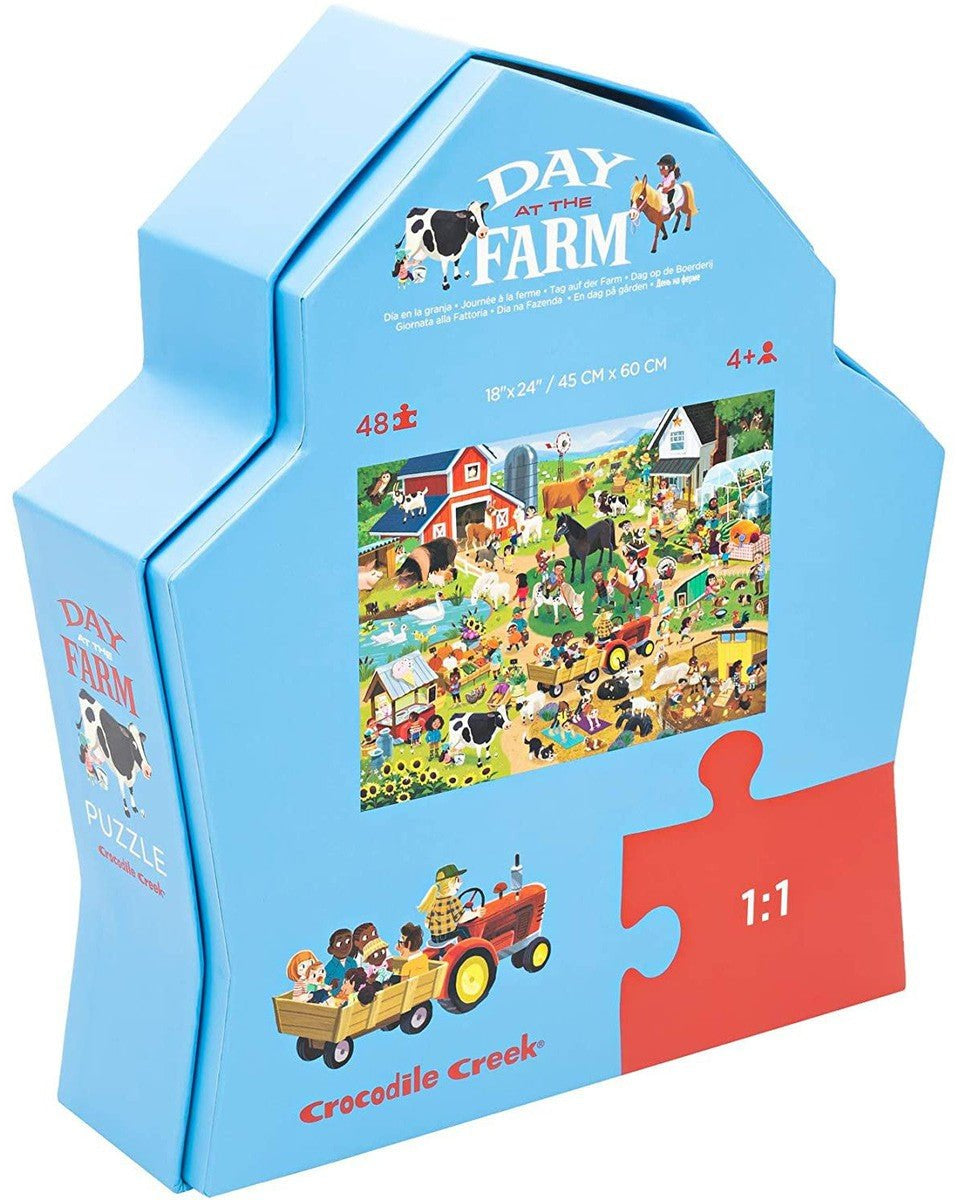 Puzzle - Journée à la ferme (48 pcs) - Casse - têtes - Boutique LeoLudo - Crocodile Creek