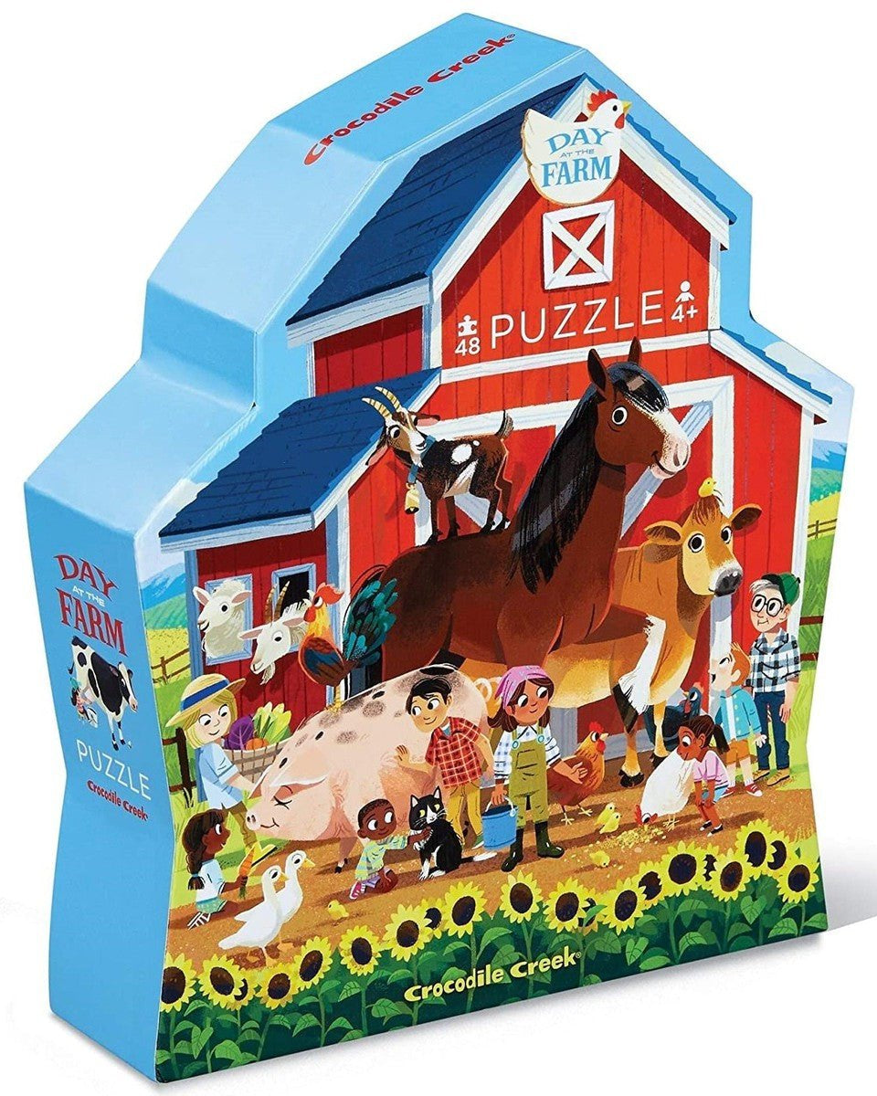 Puzzle - Journée à la ferme (48 pcs) - Casse - têtes - Boutique LeoLudo - Crocodile Creek