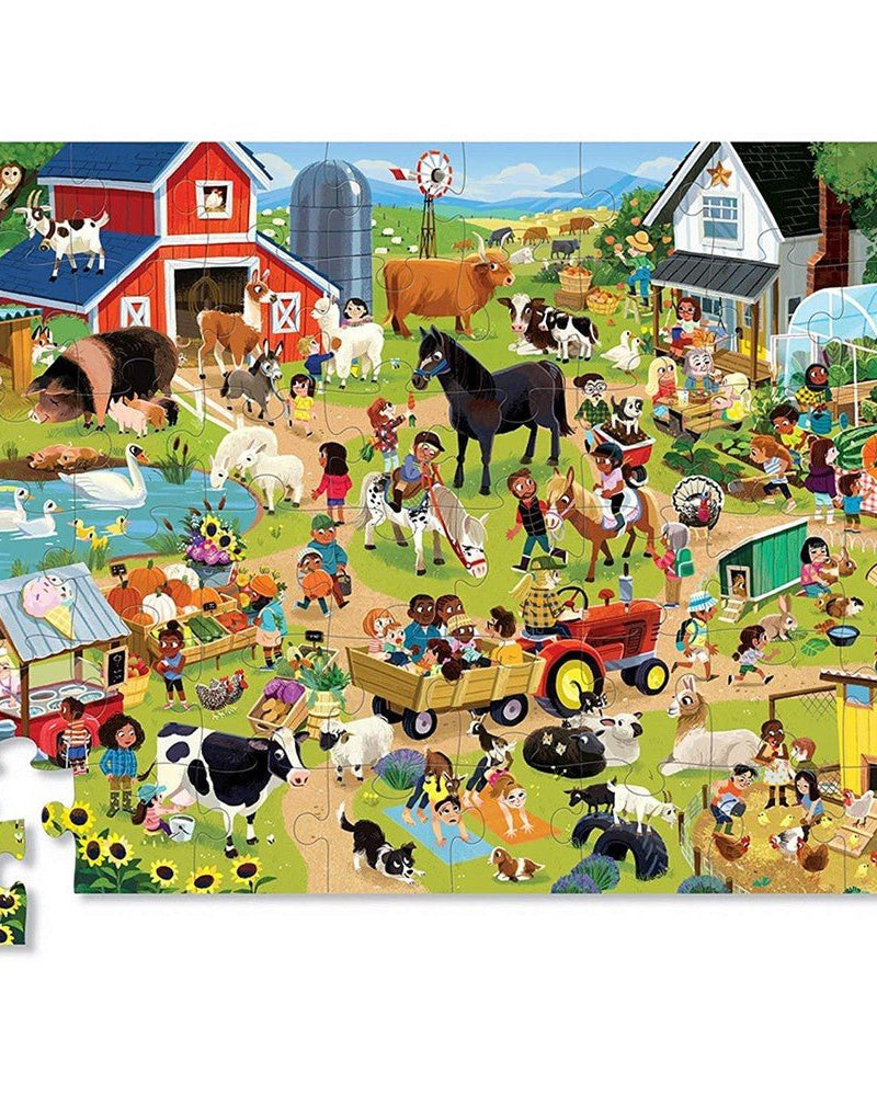 Puzzle - Journée à la ferme (48 pcs) - Casse - têtes - Boutique LeoLudo - Crocodile Creek