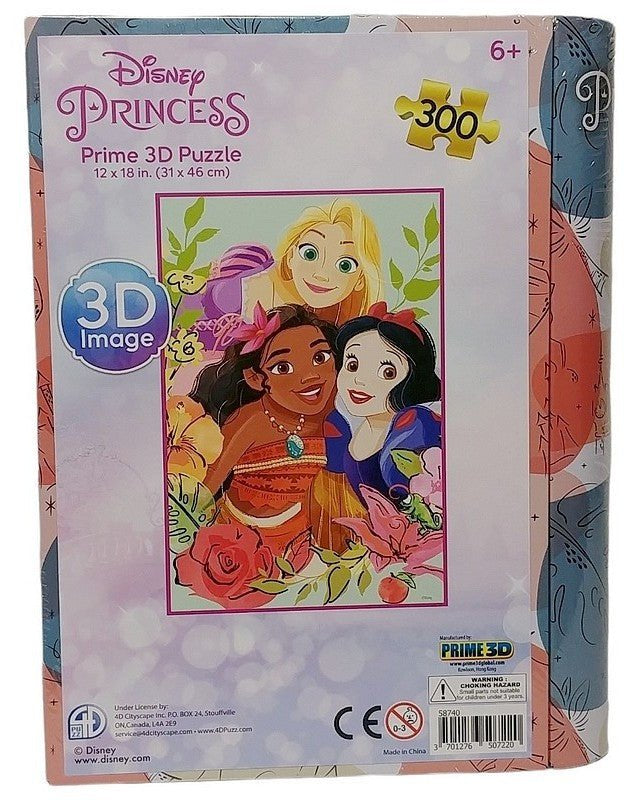 Puzzle - livre lenticulaire - Princesses Disney (300 pcs) - Casse - têtes - Boutique LeoLudo - Prime 3d