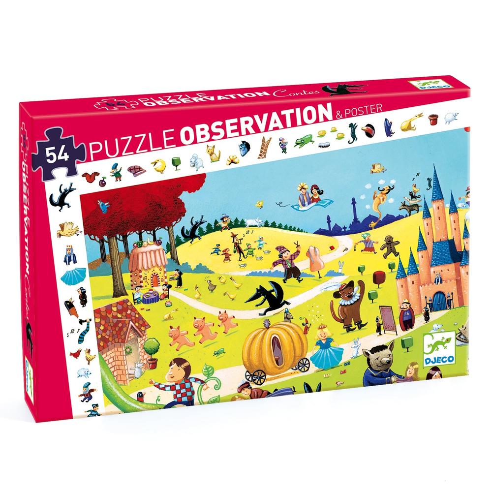 Puzzle observation - Contes (54 pcs) -Casse-têtes- Boutique LeoLudo-Djeco