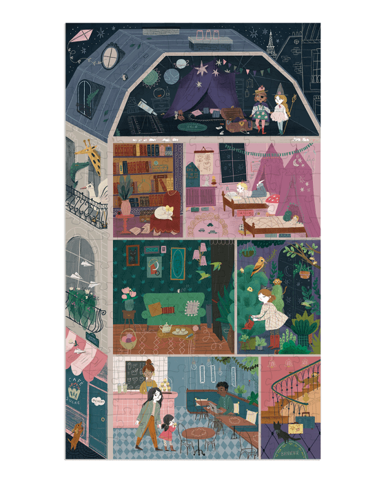Puzzle Parisiennes - L'hôtel particulier (200 pcs) - Casse - têtes - Boutique LeoLudo - Moulin Roty