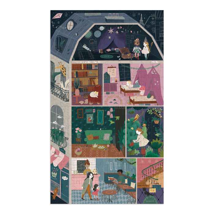 Puzzle Parisiennes - L'hôtel particulier (200 pcs) - Casse - têtes - Boutique LeoLudo - Moulin Roty