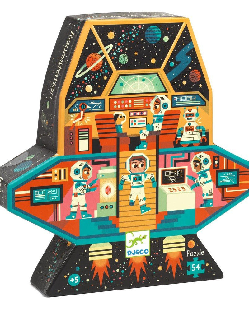 Puzzle silhouette - Station spatiale (54 pcs) - Casse - têtes - Boutique LeoLudo - Djeco