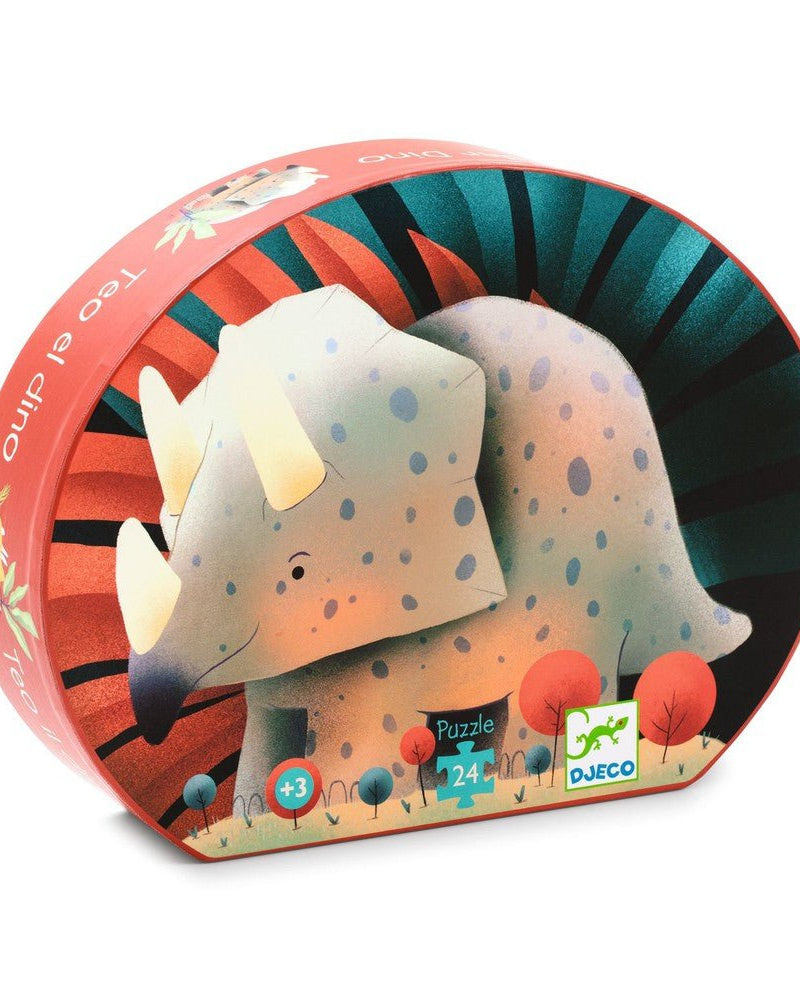 Puzzle silhouette - Théo le dino (24 pcs) - Casse - têtes - Boutique LeoLudo - Djeco