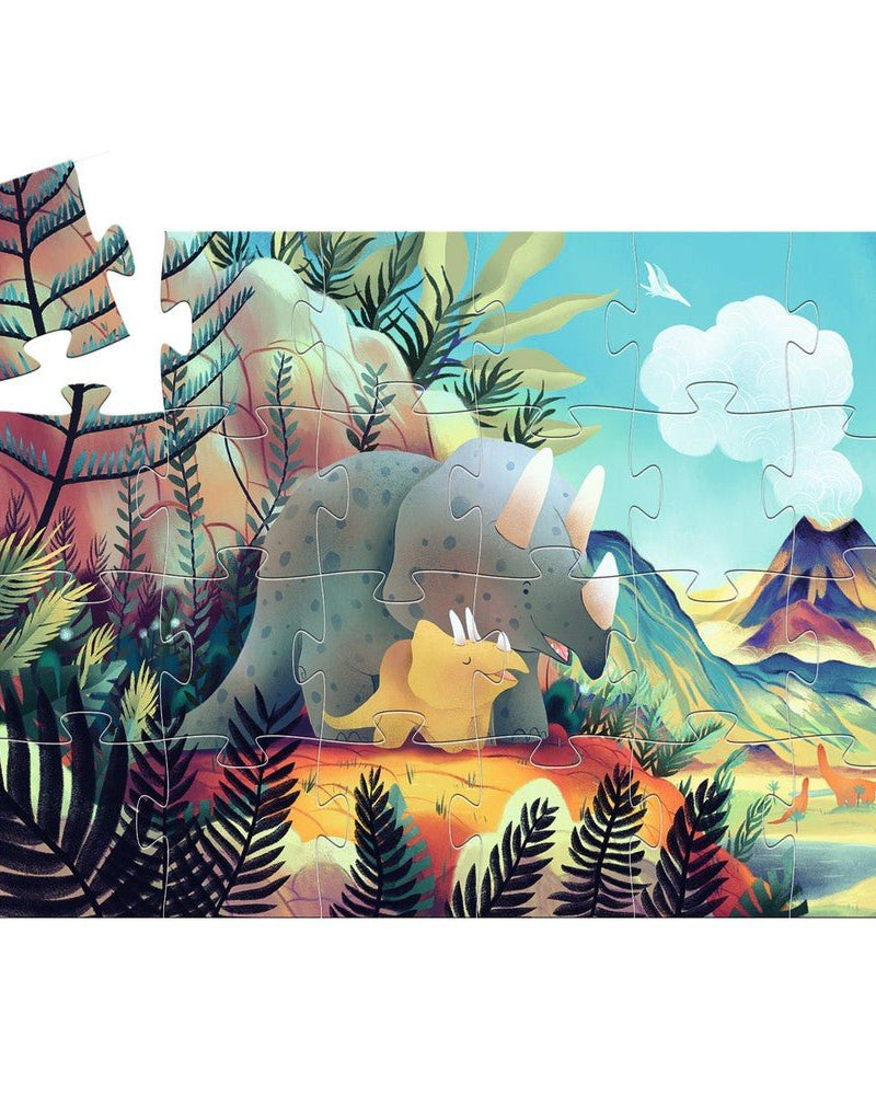 Puzzle silhouette - Théo le dino (24 pcs) - Casse - têtes - Boutique LeoLudo - Djeco
