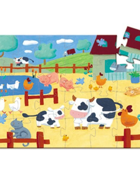 Puzzle silhouette - Vache (24 pcs) - Casse - têtes - Boutique LeoLudo - Djeco