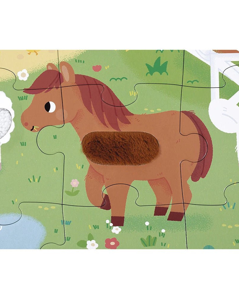 Puzzle tactile - Animaux de la ferme (20 pcs) - Casse - têtes - Boutique LeoLudo - Janod