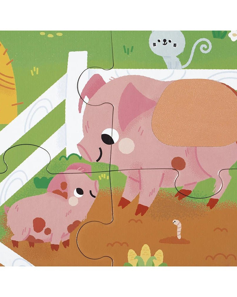 Puzzle tactile - Animaux de la ferme (20 pcs) - Casse - têtes - Boutique LeoLudo - Janod
