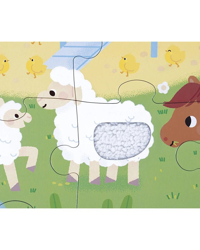 Puzzle tactile - Animaux de la ferme (20 pcs) - Casse - têtes - Boutique LeoLudo - Janod