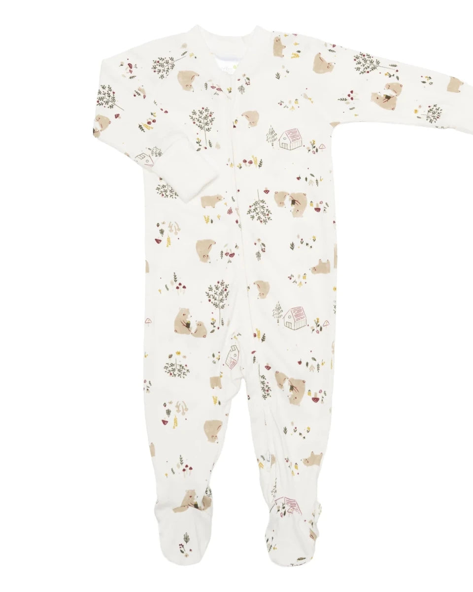 Pyjama pour bébé en bambou - Ours -Vêtements- Boutique LeoLudo-Perlimpinpin