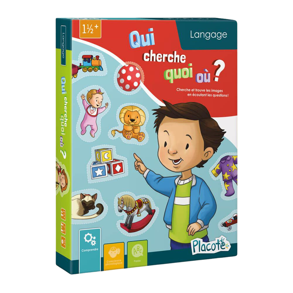 Qui cherche quoi où? - Jeux de société - Boutique LeoLudo - Placote