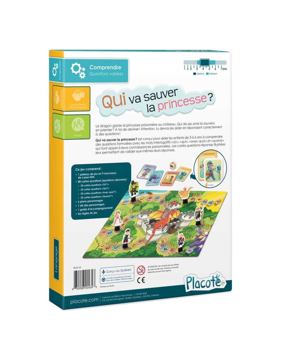 Qui va sauver la princesse? - Jeux de société - Boutique LeoLudo - Placote