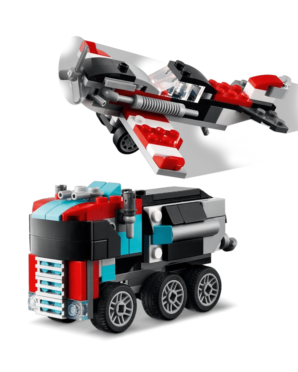 Remorque à plateforme avec hélicoptère (270 pcs) - Jeux de construction - Boutique LeoLudo - LEGO
