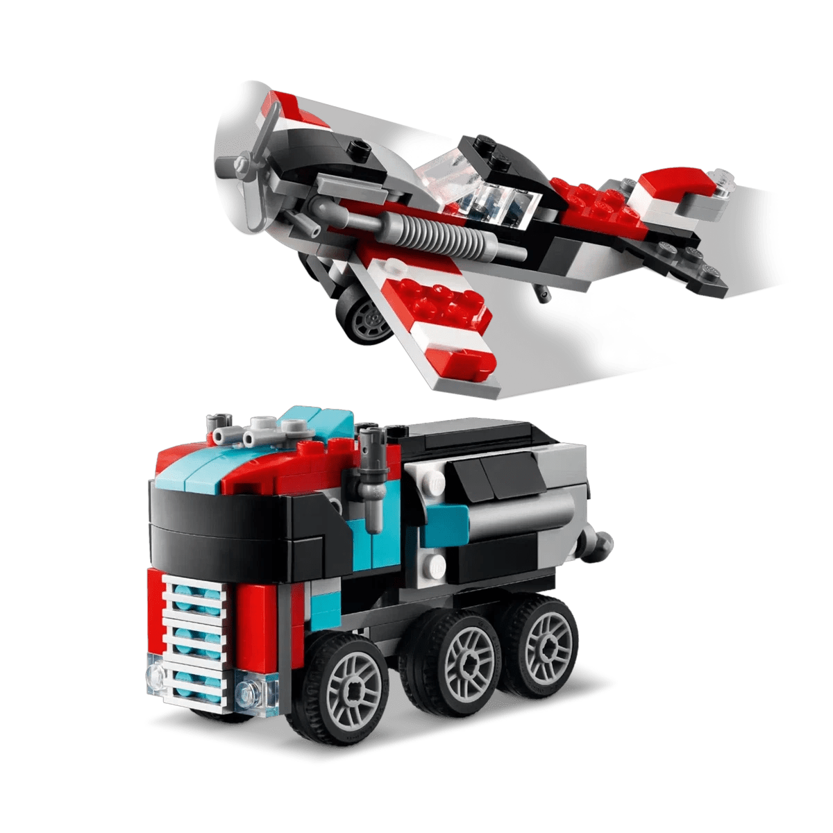 Remorque à plateforme avec hélicoptère (270 pcs) - Jeux de construction - Boutique LeoLudo - LEGO