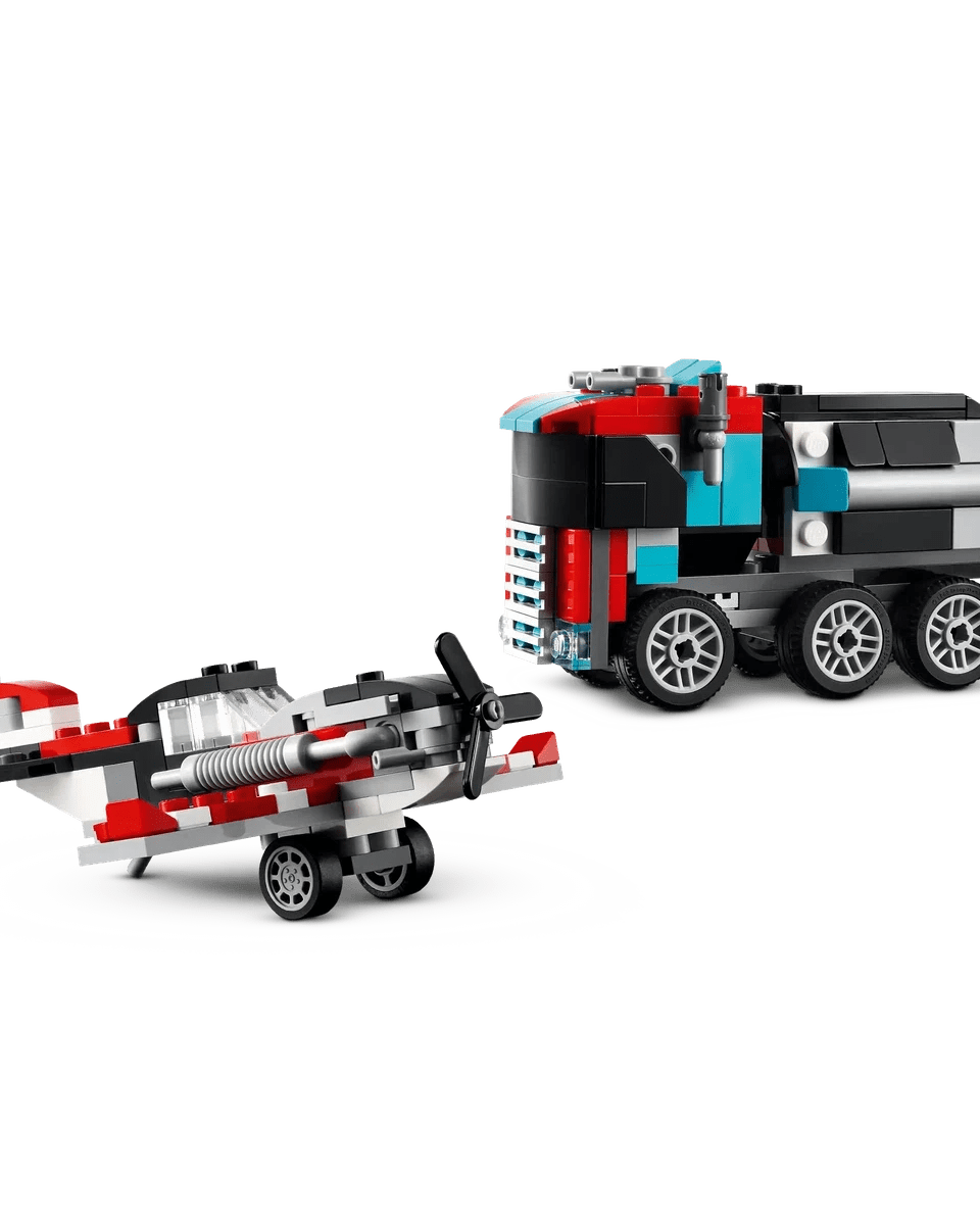Remorque à plateforme avec hélicoptère (270 pcs) - Jeux de construction - Boutique LeoLudo - LEGO