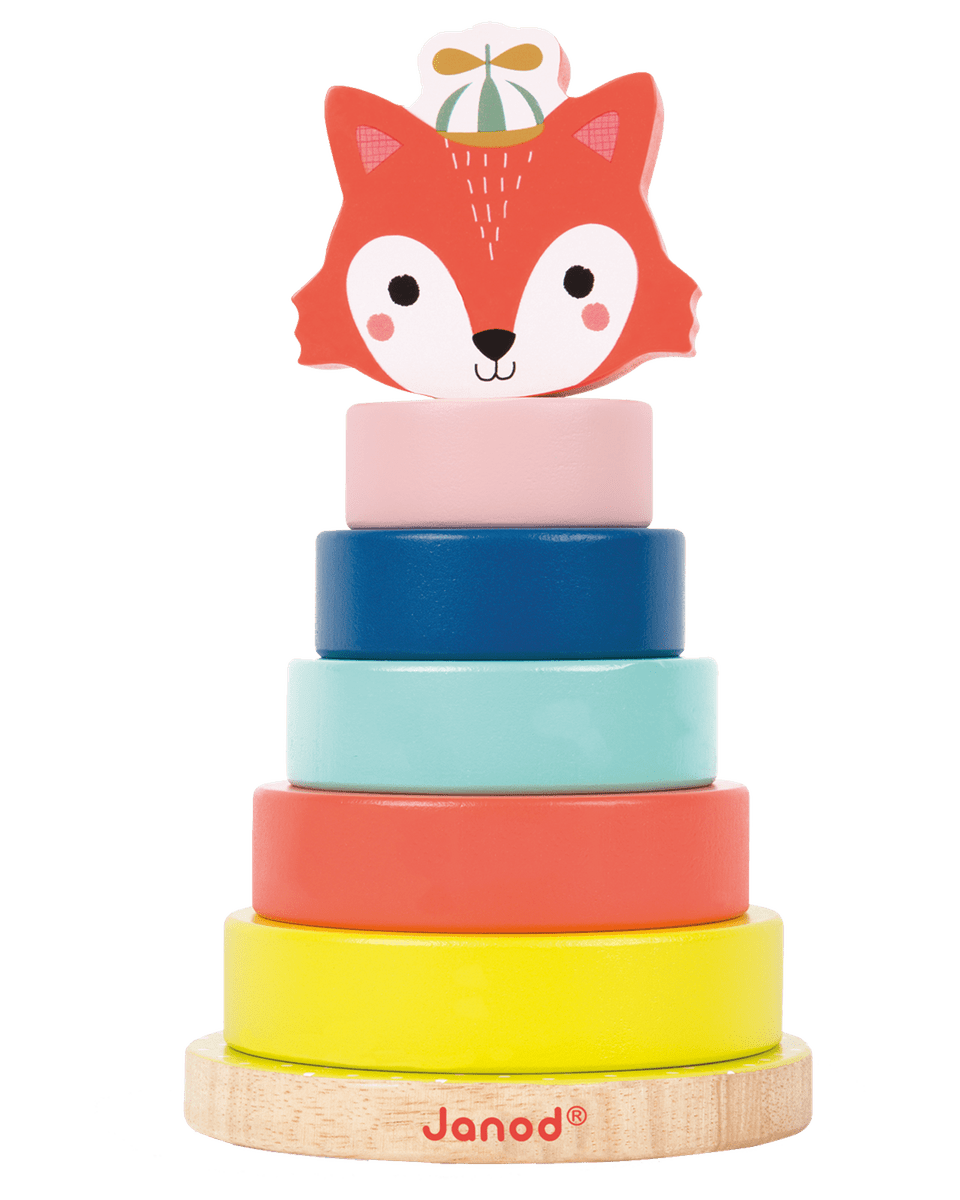 Renard empilable : jeu enfant Baby ForestJouets à trier & empiler - Boutique LeoLudo