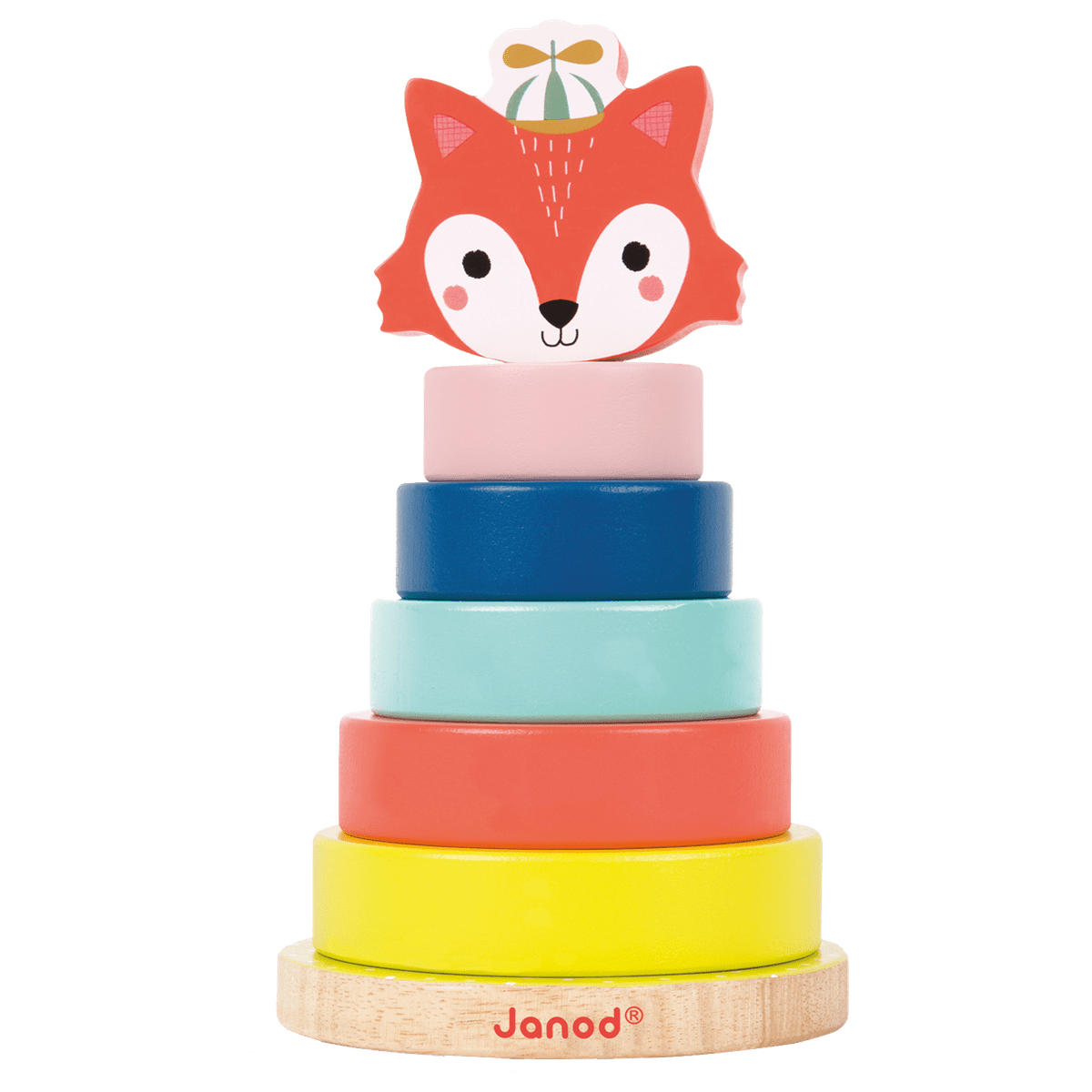 Renard empilable : jeu enfant Baby ForestJouets à trier & empiler - Boutique LeoLudo