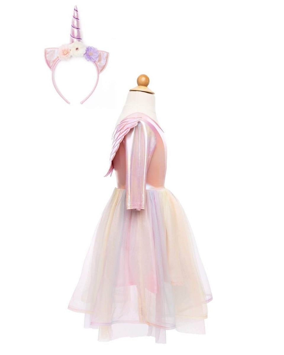 Robe Alicorne avec ailes et bandeau (3 à 6 ans) - Costumes - Boutique LeoLudo - Great Pretenders