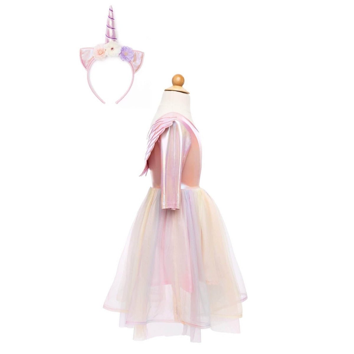 Robe Alicorne avec ailes et bandeau (3 à 6 ans) - Costumes - Boutique LeoLudo - Great Pretenders