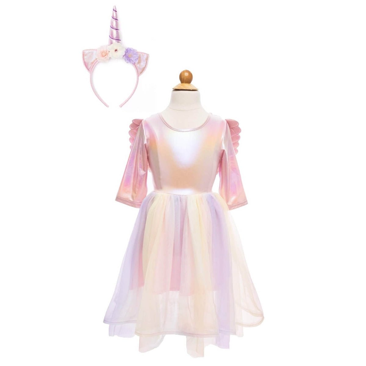Robe Alicorne avec ailes et bandeau (3 à 6 ans) - Costumes - Boutique LeoLudo - Great Pretenders