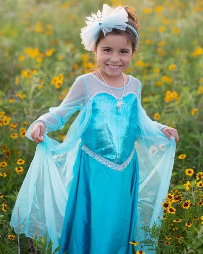 Robe et cape de reine des glaces (3 à 6 ans) - Costumes - Boutique LeoLudo - Great Pretenders
