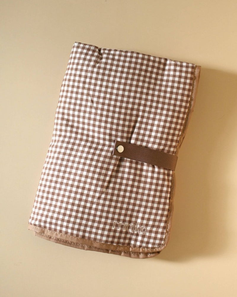 Sac à couches - Vichy brown -Accessoires bébé- Boutique LeoLudo-Minika