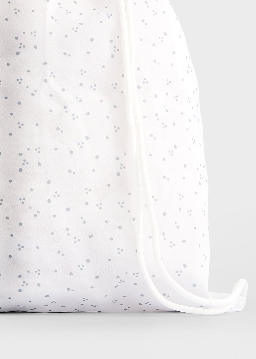 Sac à langer matelassé Mayoral avec matelas à langer – Blanc à pois noirs -Accessoires bébé- Boutique LeoLudo-Mayoral