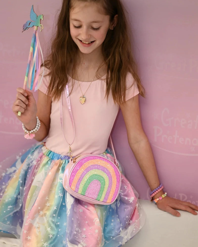 Sac-à-main "Glitter Rainbow" -Accessoires vestimentaires- Boutique LeoLudo-Great Pretenders
