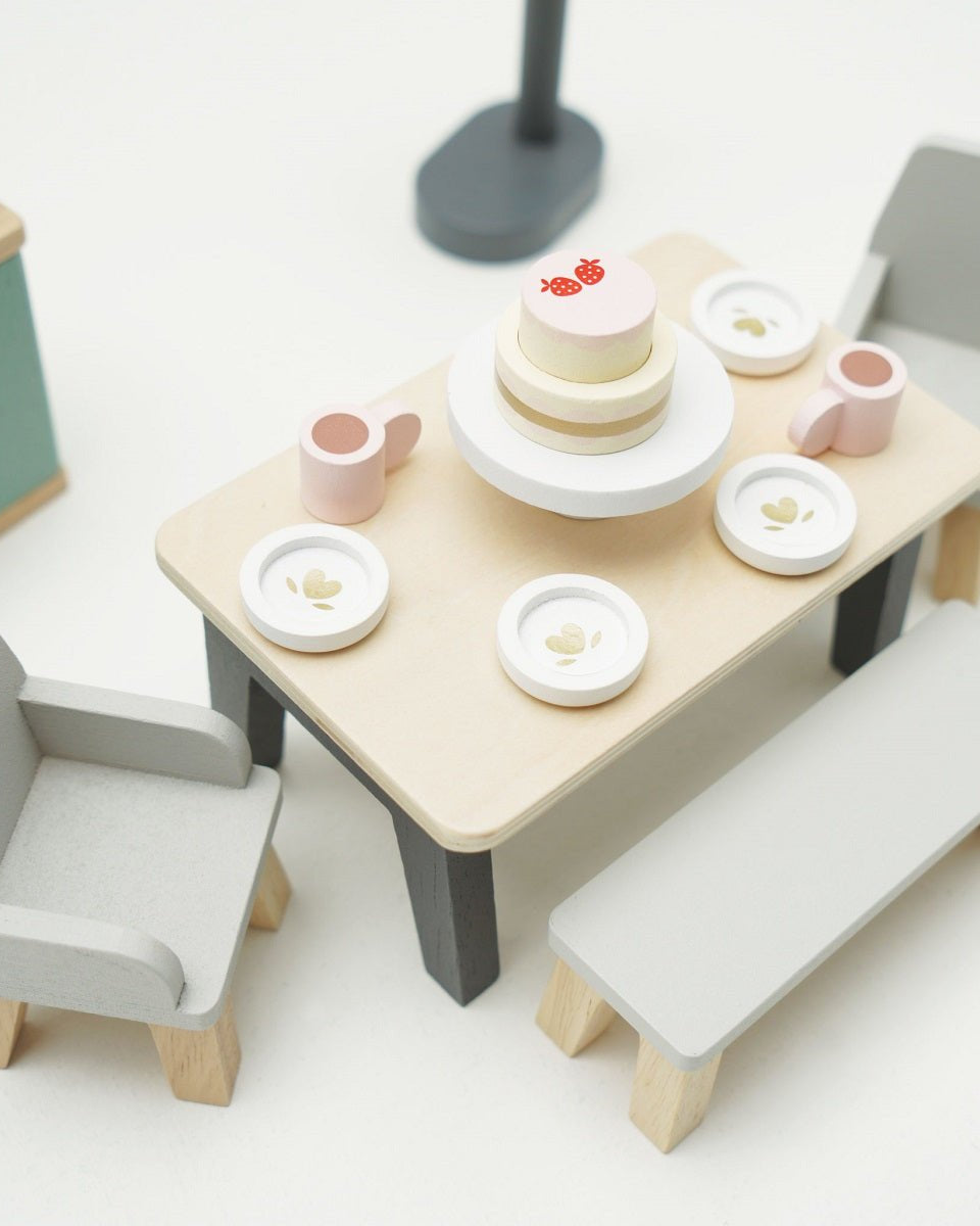 Salle à manger Daisylane pour maison de poupée - Accessoires de maison de poupées - Boutique LeoLudo - Le Toy Van