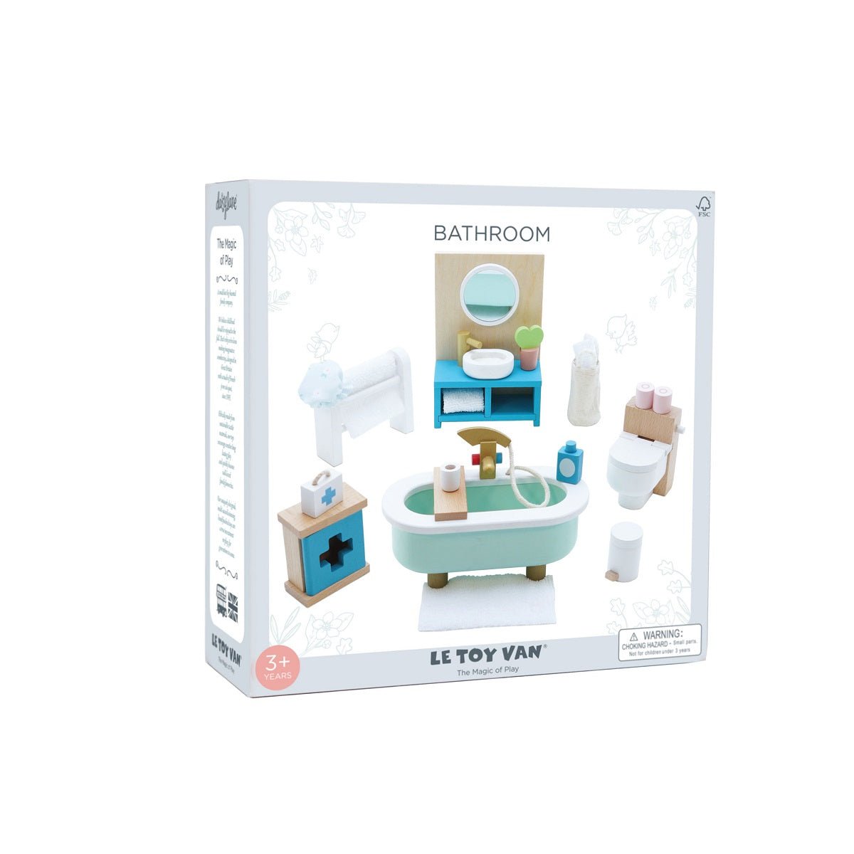 Salle de bain Daisylane pour maison de poupée - Accessoires de maison de poupées - Boutique LeoLudo - Le Toy Van