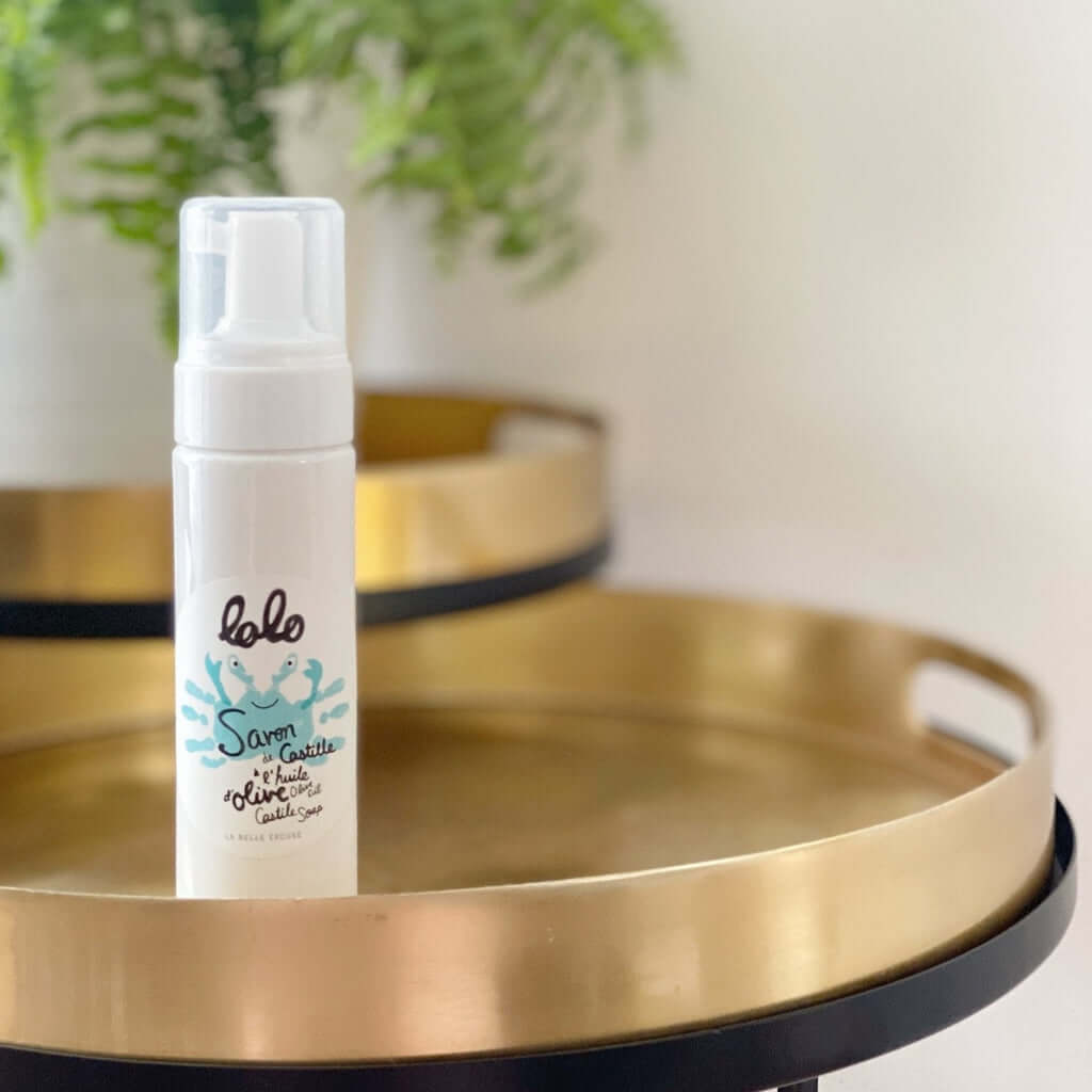 Savon de Castille à l'huile d'olive - pompe mousse (210mL) - Soins et hygiène - Boutique LeoLudo - lolo et moi