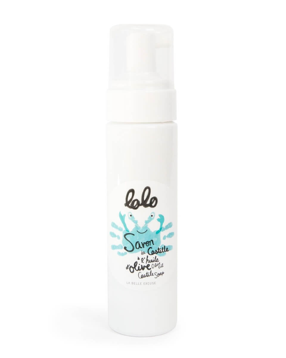 Savon de Castille à l'huile d'olive - pompe mousse (210mL) - Soins et hygiène - Boutique LeoLudo - lolo et moi