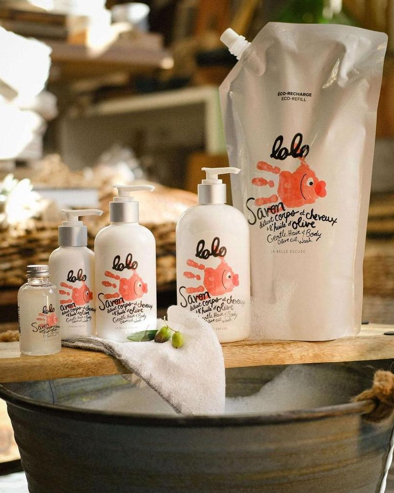 Savon délicat corps et cheveux à l'huile d'olive Soins et hygiène- Boutique LeoLudo