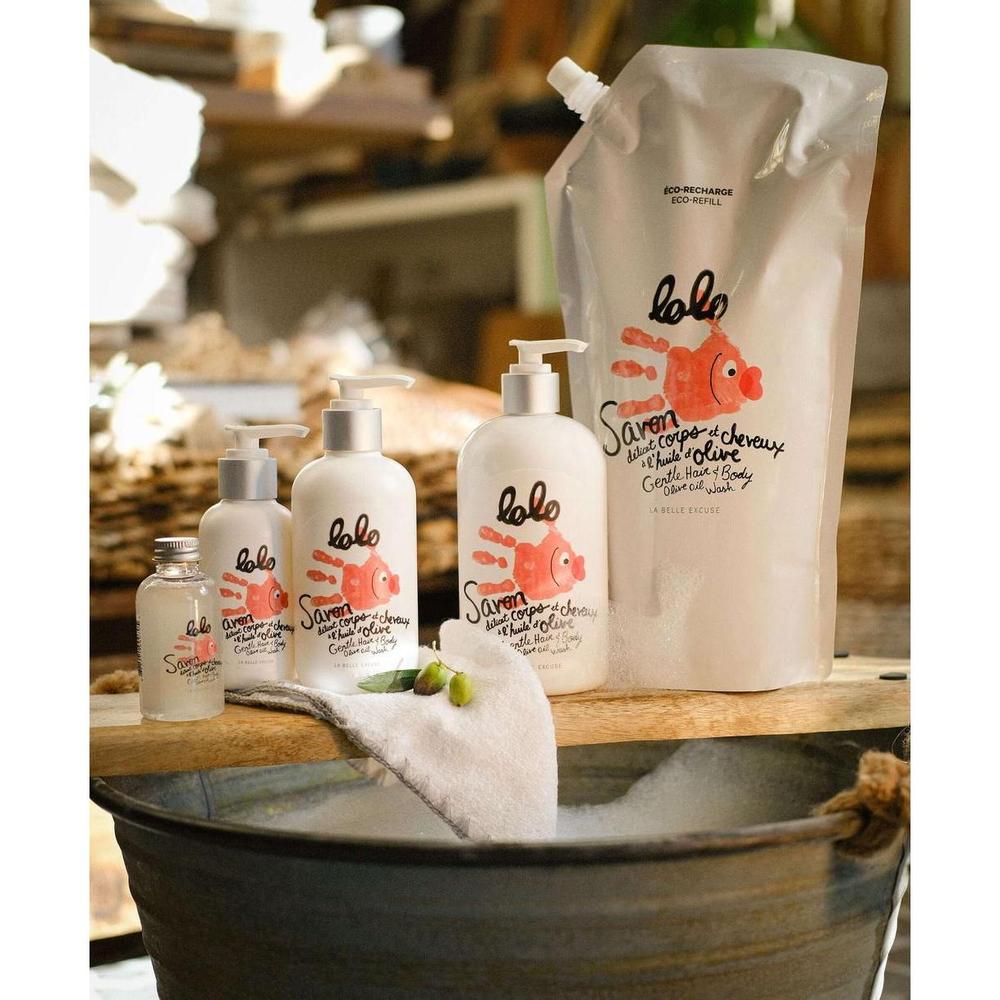 Savon délicat corps et cheveux à l'huile d'olive Soins et hygiène- Boutique LeoLudo