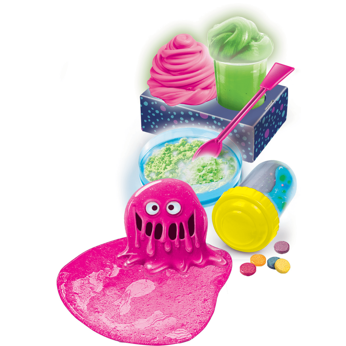 Science & Jeu: Le Slime Phosphorescent -Jeux scientifiques- Boutique LeoLudo-Clementoni