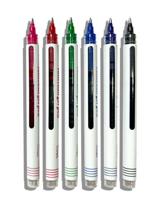 Seriously Smooth – Stylos gel rollerball (ensemble de 6) - Art & bricolage - Boutique LeoLudo - OOLY