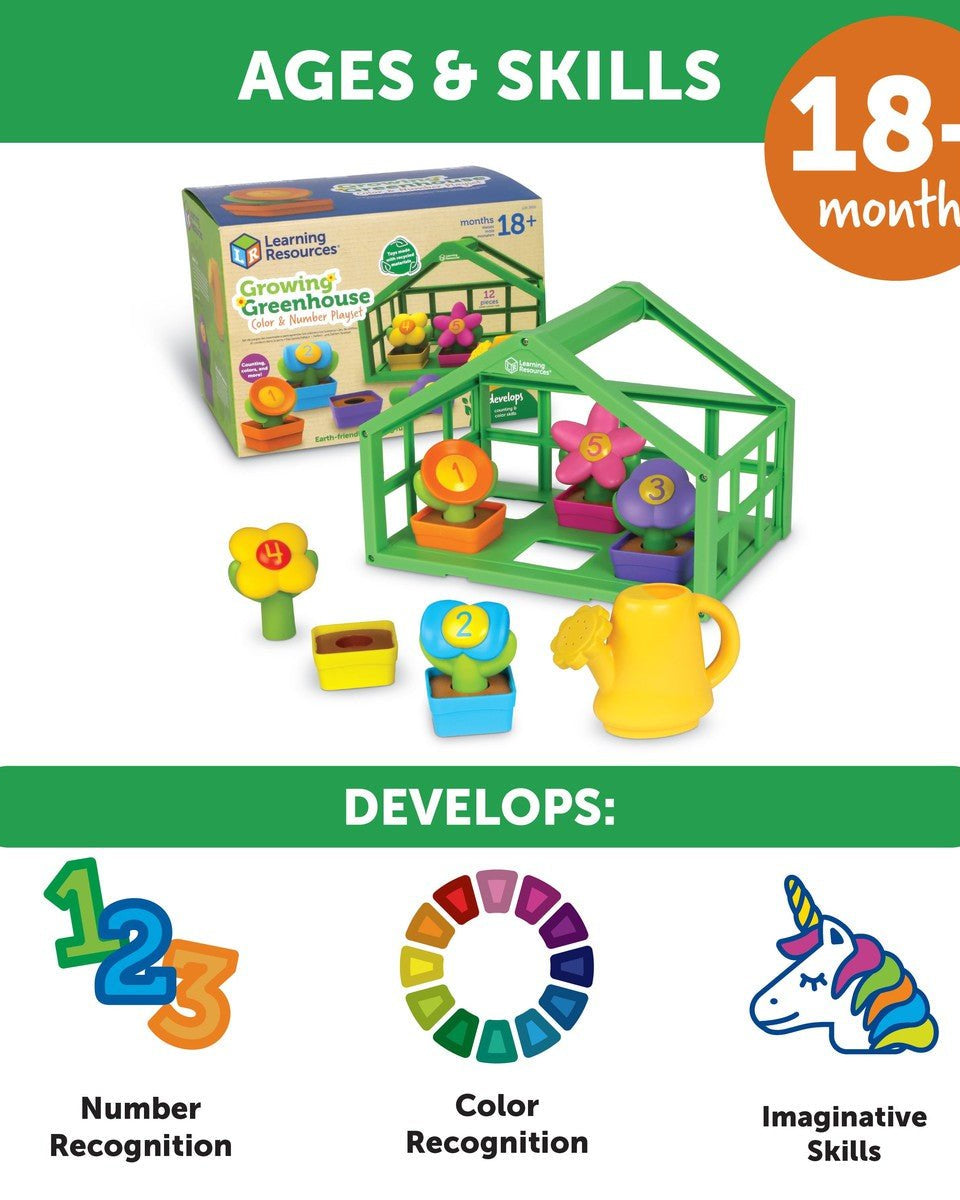 Serre de couleurs et de chiffres Growing Greenhouse - Jeux éducatifs - Boutique LeoLudo - Learning Resources